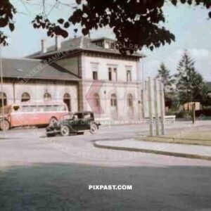 trainstation in Villingen, Germany ~1939