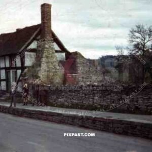 two GIs in Cleobury, England ~1944