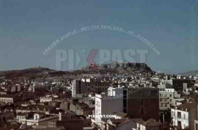 view over Athens towards the Akropolis, Greece ~1940