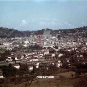 view over Vienne, France 1940
