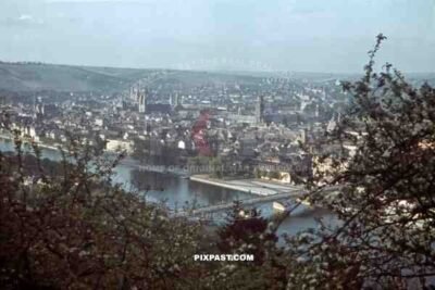 view over Würzburg, Germany ~1941