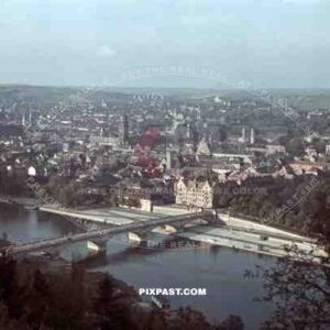 view over Würzburg, Germany ~1941