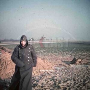 winter 1940 France Luftwaffe air force flak soldier jacket bunker building windmill